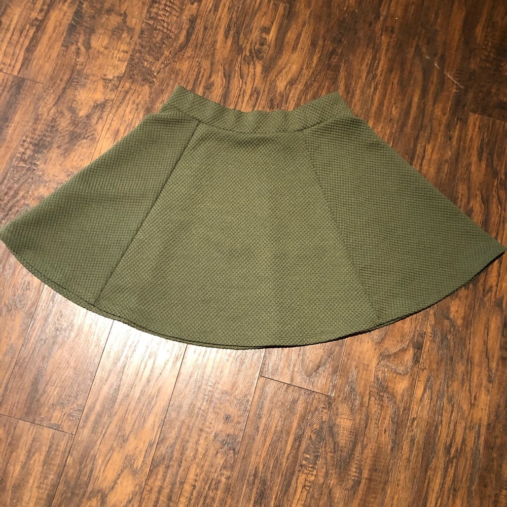 Olive green skirt